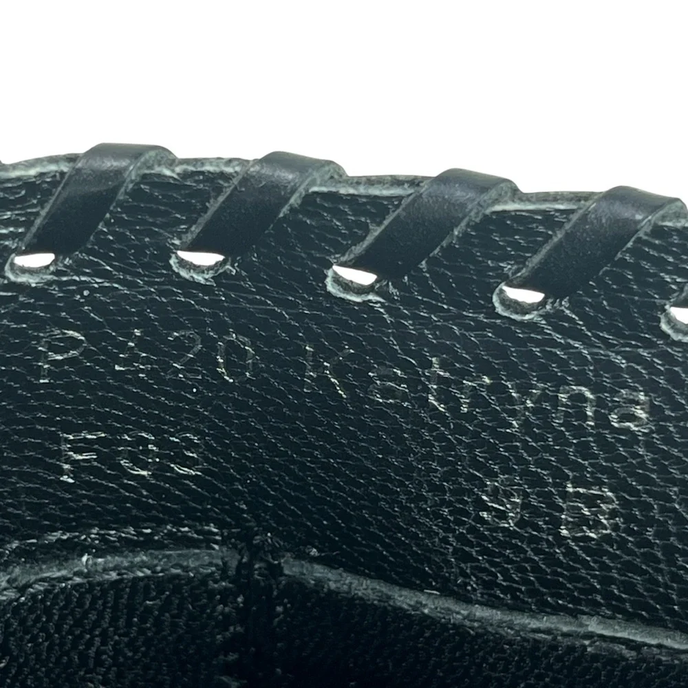 Coach Women 9B Katryna Black Leather 4.5” Heeled Mules‎ Clog Buckle & Fringe